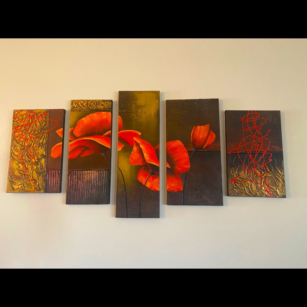 Orange Flower wall art